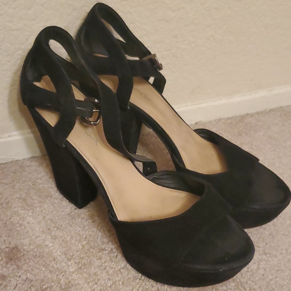 Via Spiga Chunky Heel Sandals